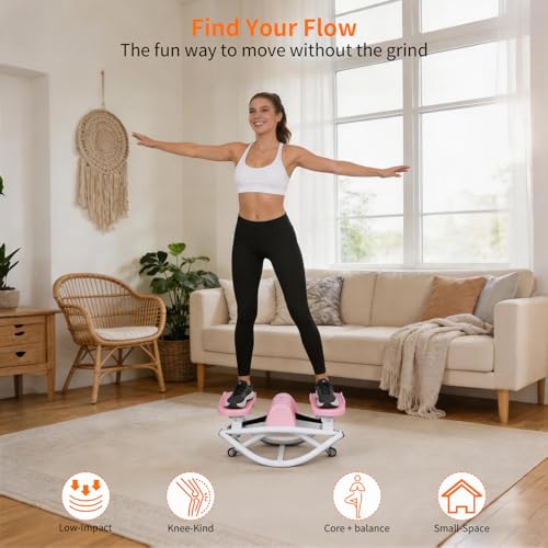 Rock Stepper for Exercise at Home, Low Impact Balance Board Side Stepper