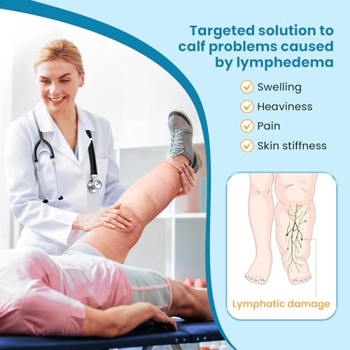 iDonua® Calf Lymphedema Compression Wrap Adjustable For Big Swollen Lower Leg - with 6 Cross Straps‌ (Tall-L) - size: Tall L