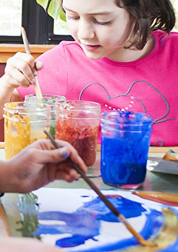 Petite Natural Earth Paint Kit – Eco-Friendly, Washable Craft Paint for Kids & DIY Projects, Non-Toxic, Gluten-Free, Made in the USA, Compostable Packaging, Organic & Mineral-Based Pigments, 6 Bright Colors, Easy Clean-Up