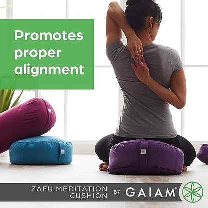 Gaiam Ergonomic Buckwheat - color: Purple | Zafu