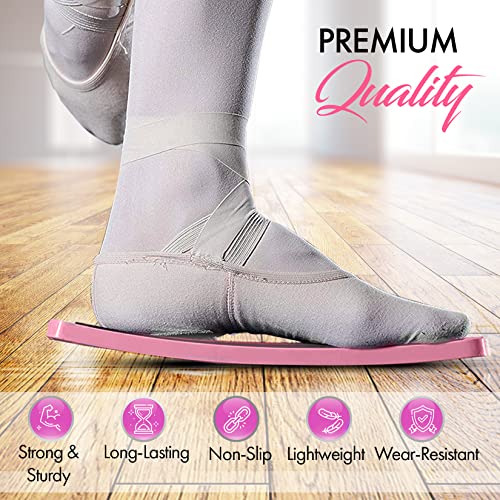 Zenmarkt Turning Board for Dancers, Cheerleaders, Gymnasts, Ice Skaters - color: Bright Pink