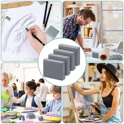 100 Pack Kneaded Eraser Bulk Kneadable Erasers for Artists, Drawing, Art Gum, Charcoal Pencils, Sketching Supplies
