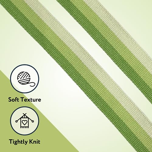 California Yoga Strap | Yoga Belt with Safe Adjustable D-Ring Buckle for Pilates | Stretching Strap | Exercise Bands | Physical Therapy | Improves Sitting Posture - color: Green-10ft