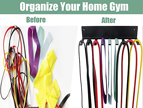 Multi-Purpose Storage Rack for Resistance Bands, Straps, Jump Ropes, Foam Rollers, Chains, Weight Belts, Tools - Heavy Duty, Fitness Bands Rack - style: S