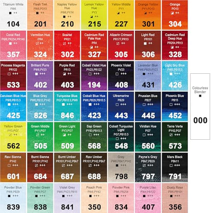 PHOENIX 49 Colors Oil Paint Stick - Set of 37ml Large Soft Water Soluable Oil Pastels with Palette Knife, Art Gift Pack Travel Set for Artists - color: 49 Multi Colors