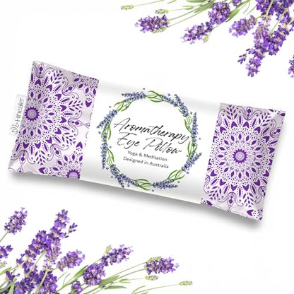 Hihealer Lavender Eye Pillow for Relaxation, Yoga, Sleep, Weighted Eye Mask - color: Lavender Purple