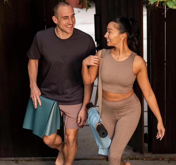 Manduka Yoga Commuter Mat Carrier - Eco-Friendly Cotton, Easy to Carry, Hands-Free, For All Mat Sizes - color: Lion's Mane