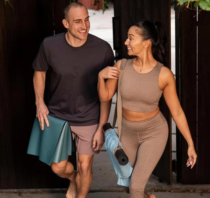 Manduka Yoga Commuter Mat Carrier - Eco-Friendly Cotton, Easy to Carry, Hands-Free, For All Mat Sizes - color: Lion's Mane