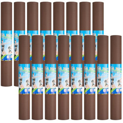 Funtery 3 mm Thin Yoga Mats Bulk, 68 x 24 in - color: Chocolate Brown