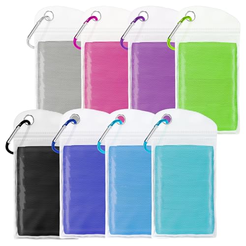 Cooling Towels for Neck and Face 8Pack(40"x12"), Cooling Neck Wraps for Gym | Sweat wicking, Quick dry, Lightweight, Reusable, Absorbent, Cool Towel for Running, Yoga, Workout, Travel, Climbing - color: Light Blue/Lake Blue/Royal Blue/Green/Magenta/Gray/B