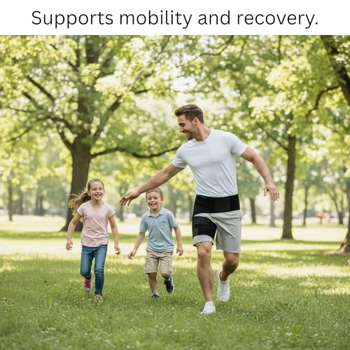 ROXOFIT Hip Brace for Sciatica Pain Relief, Thigh, Hamstring, Groin Pull - Compression Support Wrap Sleeve for Sciatic Nerve, SI Joint, Hip Bursitis, Pulled Muscles for Men, Women - size: Large, style: Left