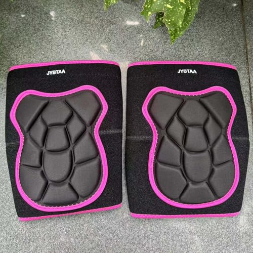 Men/Women Knee Pads, Adjustable Flexible Foam Padding, Rose Red L (1 Pair) - color: Bear Pink, size: Large