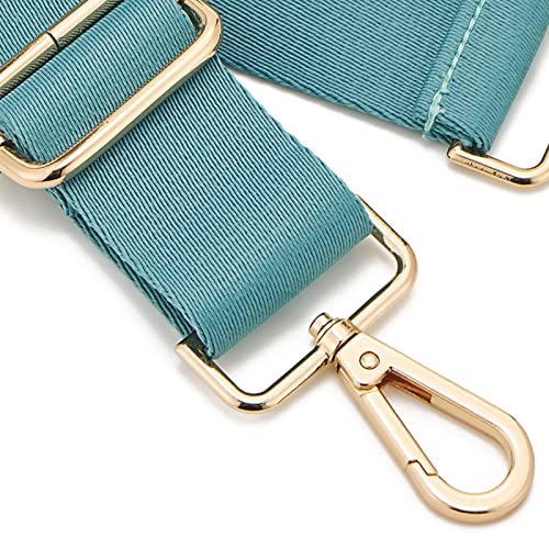 ZOOEASS Wide Shoulder Strap (Solid),Adjustable Replacement Belt Crossbody Canvas Bag Handbag - color: Jade