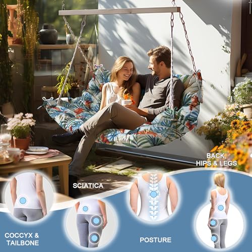 Porch Swing Cushion Three Seat Waterproof, Summer, 40x40in - color: Summer, size: 40x40in