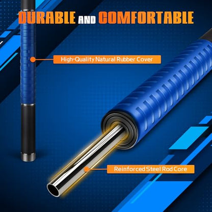 Muscle Roller Stick,17" Massage Roller for Muscle Deep Tissue Massage Blue - color: Blue