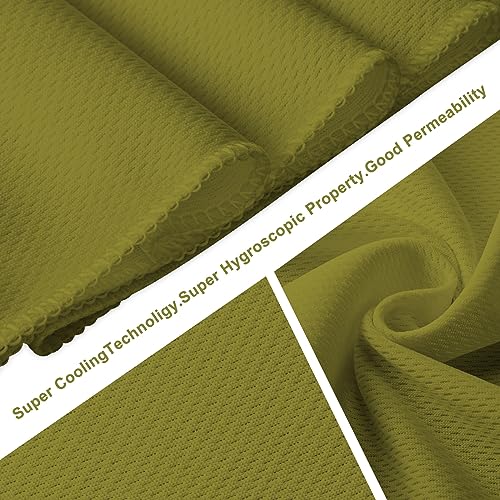 Honoson Cooling Towel Bulk - color: Army Green, size: 32"x12"