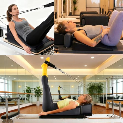 TOBWOLF Pilates Wedge Cushion, Non-Slip Workout Wedge for Reformer | Removable Wedge Mat, 13.5° Incline, Prenatal Support, Beginner Friendly, Home & Studio, Easy-Clean PU Leather