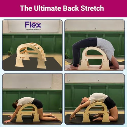 PMT Medical Flex - Yoga Back Bench | Elevate Your Stretch with Anatomical Bends, Ergonomic Support, and Durable Construction for Ultimate Comfort and Flexibility, Sandal