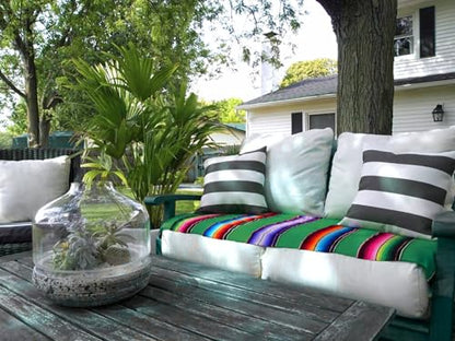 Del Mex Mexican Serape Blanket (X-Large, Green) - color: Green, size: X-Large