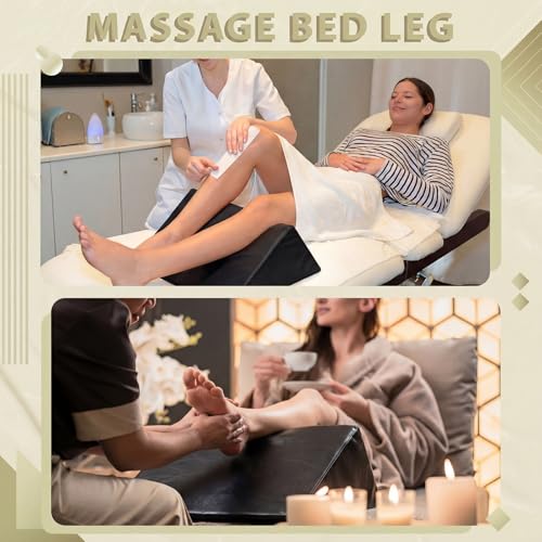 Extra Large Triangle Knee Wedge Pillow PU Leather Bolster Cushion for Under Legs, Hip, Back, and Ankle Pain Relief Massage Table Bolster Pillow(Black,20 x 12.5 x 12 Inch) - color: Black, size: 20 x 18.5 x 11.4 Inch