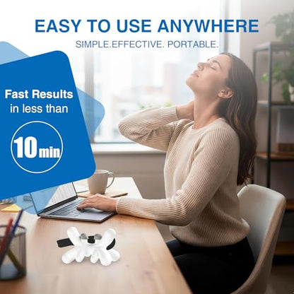 Occipital Release Tool, Release Tool for Neck for Headache Relief, Deep Nerve Release Tool with Acupressure Design Targeting Hard-to-Reach Muscles, Gift for Women & Men - color: White