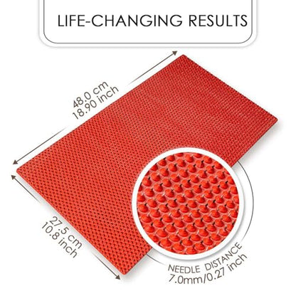 Lyapko Big Acupressure Mat | Original Multi-Metal Massage Mat | Large Full Body Mat with 0.28 in (7 mm) Needle Spacing for an Intensive Textured Massage Experience