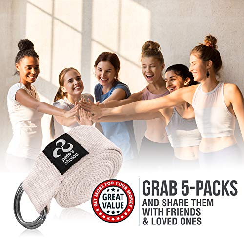 Stretching Straps and Yoga Blocks - Yoga Beginner Kit for Pilates & Gym
