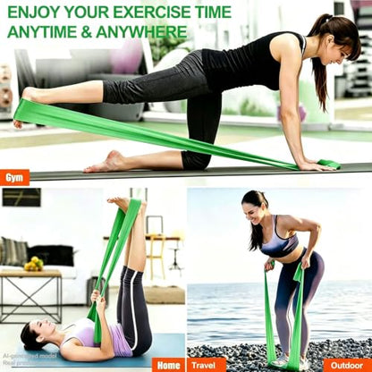 Resistance Bands for Working Out, Physical Therapy, Yoga & Pilates - color: Green