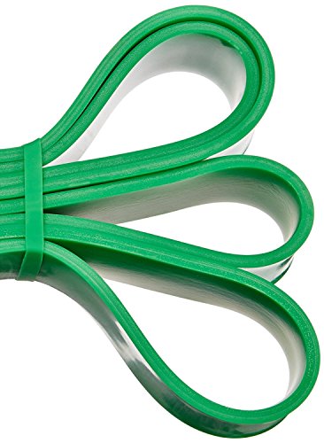Amazon Basics Resistance Pull Up Band for Pull Up Assistance, Muscle Training, Body Stretching and Home Workouts, 1-3/4 Inches, 50 to 125 Pounds, Green