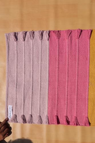 Jaipur Art & Rugs Cotton Yoga Rug - Eco-Friendly Hand-Woven Thick Mat (24”x72”x5mm) for Everyday Fitness at Home - Comfortable & Extra-Long - color: Multicolor 9