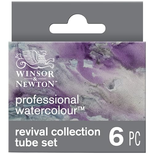 Winsor & Newton Professional Watercolour, Revival, 6x5ml Tubes Set | 6x5ml Tubes, Unrivalled Transparency, Single Pigment Vibrant Colors, Archival Permanence, Heritage Brand, Finest Pigments - style: Revival Collection Tube Set
