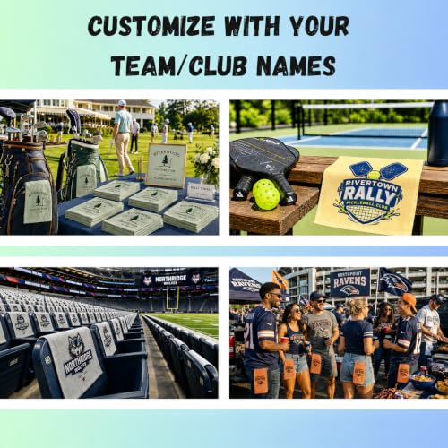 Custom Rally Towel, Personalized Team Towel (5 Pack, Single Sided)