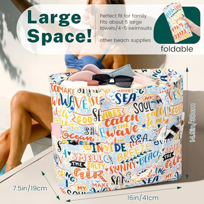 Iioscre Beach Bag for Women, Causal Hobo Handbags with Zipper Inner Pocket - color: Multi