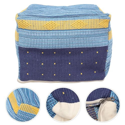 STOBAZA Floor Mat Pillow Seat Cover Cotton Pad Outdoor Chair Seat Tatami Cover Office Chair - color: Sky-blue