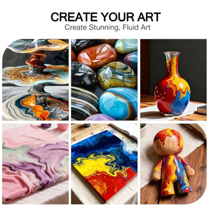 8.45 fl oz (250 mL) Acrylic Pouring Medium | Improves Flow and Consistency for Fluid Art - size: 8.45 Fl Oz (Pack of 1)