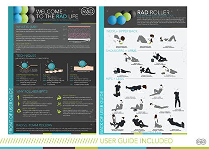 RAD Roller Stiff Peanut Massage Ball - High Density Peanut Massager - Myofascial Release for Back, Feet, Neck, Psoas - Suboccipital Release Device, Thoracic Spine Roller Balls - style: High Density