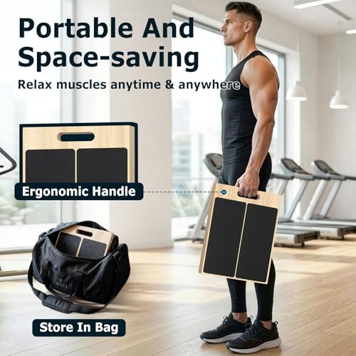 Wooden Slant Board for Calf Stretching, 5 Adjustable Angles, 2684