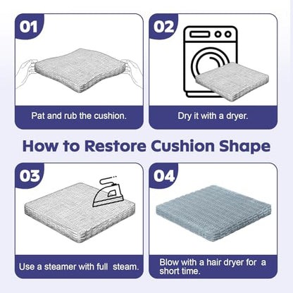 Meditation Cushion Set, Meditation Pillow with 3 Piece,Charcoal - color: Charcoal, size: 24X24X2 Inch