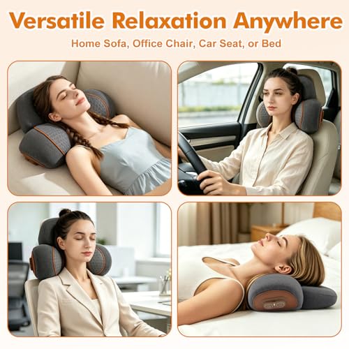 3 in 1 Heated Neck Massage Pillow Support for Neck Hump