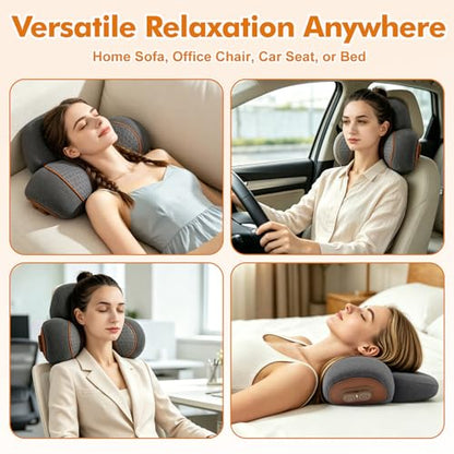 3 in 1 Heated Neck Massage Pillow Support for Neck Hump