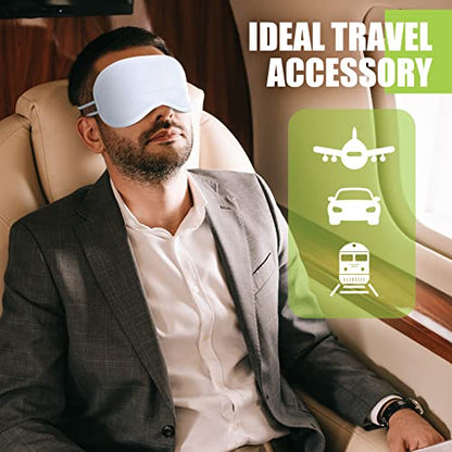 Tarpop 200 Pcs Eye Masks Adjustable Sleeping Mask, White - color: White