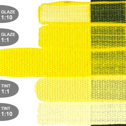 GOLDEN OPEN Slow-Drying Acrylics, Bismuth Vanadate Yellow, 5 fl oz. tube, Professional Acrylic Paint, Semi-Opaque - color: Bismuth Vanadate Yellow, size: 5 Fl Oz (Pack of 1)