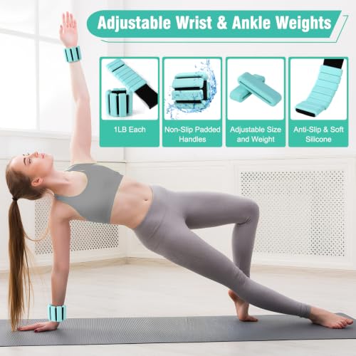Pilates Kit Equipment, Pilates Ring and Ball for Women Home Workout - color: Green