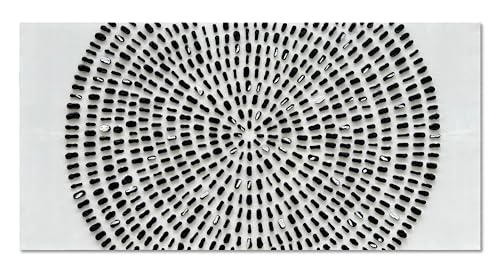 Art 30x60 inch Hand Painted Black and White Abstract Texture Art Oil Painting Large Modern Art Canvas Wall Decoration Painting - color: Yi073