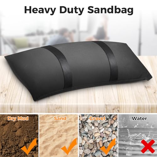Aimosen 300 LBS Umbrella Base Weight Sandbags, 6 Packs Heavy Duty Sand Bags - size: 6 X 50 LBS
