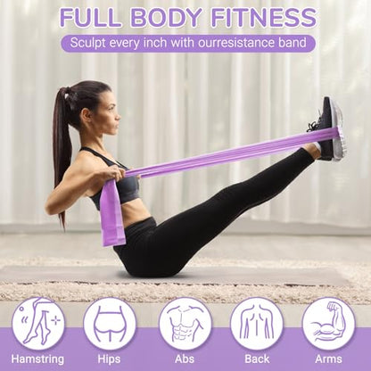 TOPZGLEEY Pilates Ring and Ball Set with Resistance Bands - Pilates Equipment for Home Workout - 14'' & 12'' Pilates Rings, 2 Pilates Balls, 5 Resistance Bands,Guide