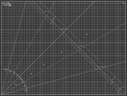 Elan Cutting Mat A0 Black & Taupe, Extra Large Self Healing Cutting Mat 36 x 48 Inch, 5-Ply Craft Board Black, Hobby Board for Crafts 36x48 Inch - style: 48 x 36"
