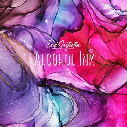 Premium Alcohol Ink by Ezgi Sertcetin (Metallic Brownie) - color: Metallic Brownie