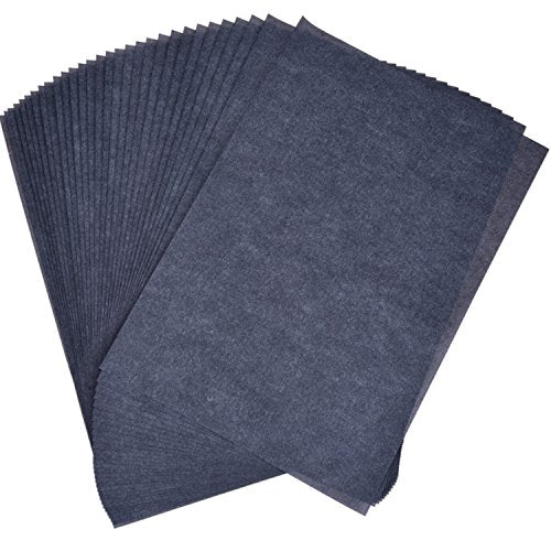 Outus 30 Pack Carbon Papers for Tracing, Graphite Carbon Copy Tracing Paper for Canvas Wood (30 Pack, 8.5 x 11 Inches) - color: Black, size: 8.5 x 11 Inch