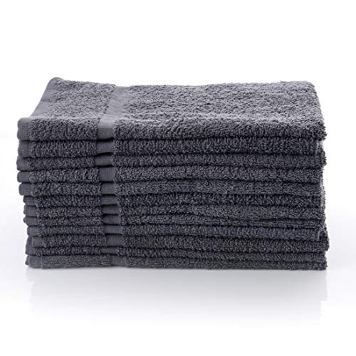 SIMPLI-MAGIC Towels, Hand, Gray 12 Count - color: Gray, size: 12 Count